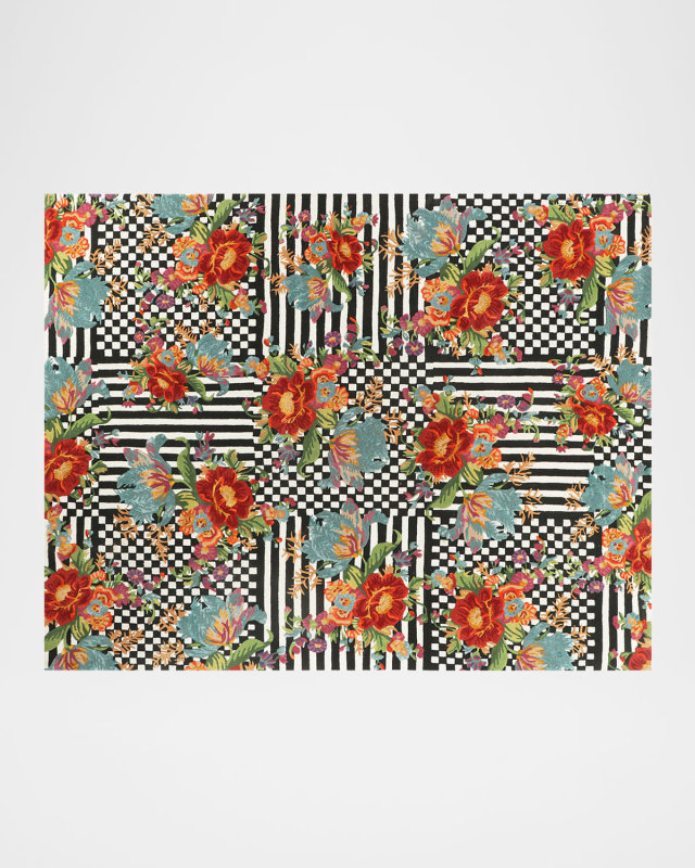 Courtly Flower Market Rug, 8' x 10'